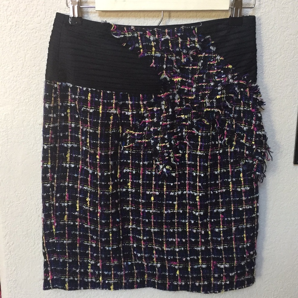 Anthropologie Taikonhu Black Tweed Skirt, Size 2